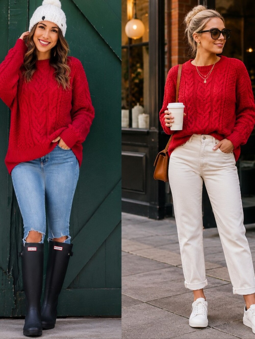 Tommy Highlighter Red Crew SWEATER